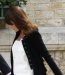 Carla Bruni enceinte au G8 de Deauville 2011 dans une fine robe trapèze blanche Chanel