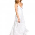 Kookaï collection été 2011 robe longue blanche bretelles et decolleté V