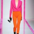 Blazer rose et legging orange Emmanuel Ungaro mode femme printemps été 2010