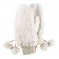 Moufles style fourrure blanche doublure polaire H&m Tendance hiver 2011/2012