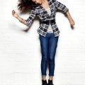 Chemise à carreaux et jeans Selena Gomez collection Dream out loud 2011