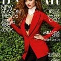 Miranda Kerr, cavalière sexy en couverture d'Harper's Bazaar