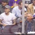 Le couple Beckham en famille à un match de Hockey