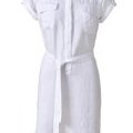 Robe en lin blanc optique Comptoir des cotonniers printemps-été 2011 collection femme printemps-été 2011