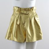 Short doré en cuir pour un effet métallique TBA collection printemps-été 2011
