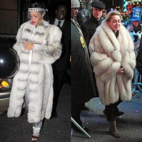Rihanna vs Miley Cyrus : le match "manteau de fourrure"
