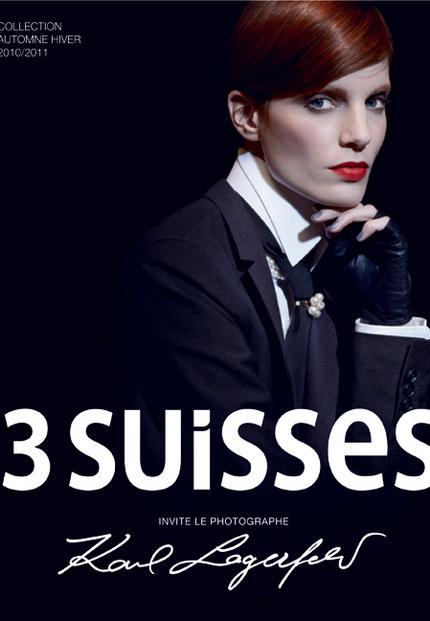 Karl Lagerfeld se fait photographe de catalogue pour les 3 Suisses