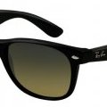 Modèle New Wayfarer monture noire verres bleus fanés Ray Ban lunettes de soleil nouveauté 2011