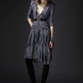 Robe longue decollete collection burberry femme hiver 2011