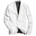 Blazer blanc en coton biologique mélangé H&M Printemps-Eté 2011 Conscious Collection Homme