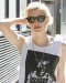 Agyness Deyn portant une paire de Wayfarer