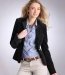 Veste velours noire à un bouton La Redoute Collection Automne hiver 2011/2012