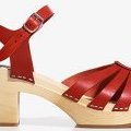 Sabot sandale rouge Swedish Hasbeen printemps été 2011 chez H&M