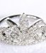 Bague Rosace en or blanc et diamants