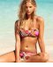 Bikini bandeau croisé et culotte à imprimé rose H&M tendance Printemps-été 2012