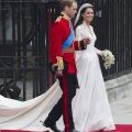 Le prince William et Kate Middleton lors de leur mariage princier au Buckingham palace