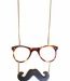 Le sautoir lunettes-moustache de Justine Clenquet