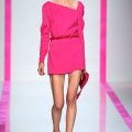 Robe courte asymétrique rose Emmanuel Ungaro mode femme printemps été 2010