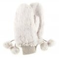 Moufles style fourrure blanche doublure polaire H&m Tendance hiver 2011/2012