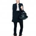 Veste officier bleue a brandebourgs Sandro collection femme hiver 2010 2011