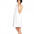 Robe en lin blanche chic longueur genou été 2011 mode Kookaï