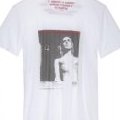 Tee-shirt Sandro Homme Blanc imprimé rock été 2011