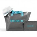 Sac de plage gris ardoise Beach Cost deco 