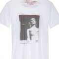 Tee-shirt Sandro Homme Blanc imprimé rock été 2011