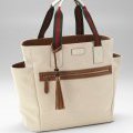 Le Mamma bag de Guggi beige et marron au bénéfice de l'Unicef en 2011