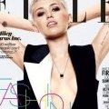 Miley Cyrus, sans soutien-gorge en couverture de Elle