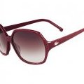 Lacoste été 2011 lunettes de soleil rétro bordeaux carré arrondi