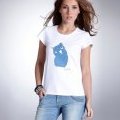 Collection La Redoute par Lou Doillon été 2011 tee shirt blanc hibou bleu 
