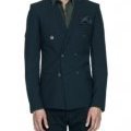 Veste croisée et chemise militaire verte collection homme Sandro mode automne hiver 2010 2011