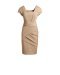 Robe Shola par Reiss collection printemps ete 2011 couleur camel et col carre robe courte portee par Kate Middleton
