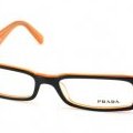 Lunettes Prada rectangle noir orange Collection 2011