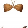 Bikini bandeau dore H&M femme été 2011