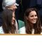 Kate et Pippa Middleton assistent à la finale hommes du tournoi de Wimbledon