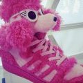 Baskets Pink Poodle Jeremy Scott pour Adidas Originals