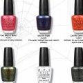 Six couleurs de vernis à ongles de la collection Spiderman d'O.P.I