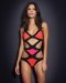 Maillot de bain 1 pièce à découpe triangle fluo noir Agent Provocateur collection Printemps-Été 2012