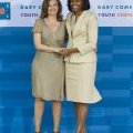 Valérie Trierweiler et Michelle Obama à Washington