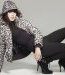 Doudoune imprimé léopard zips dorés boots noires à talons lacées Morgan collection femme automne hiver 2010 2011