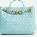 Sac à main Andiamo (Bottega Veneta) petit format en cuir Intrecciato