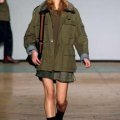 Veste militaire kaki robe courte jersey Marc by Marc Jacobs collection automne hiver