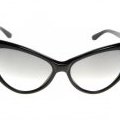 Lunettes de soleil Tom Ford rétro noires forme papillon tendance de mode été 2011