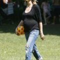 Heidi Klum enceinte et en jeans