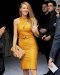 Blake Lively dans une robe Gucci en cuir