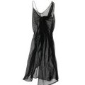 Robe en voile noir façon asymétrique Sisley Benetton collection femme-printemps-été 2011 ?