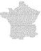 La carte de France du cabas France Gall