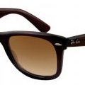 Monture marron et verres marrons fanés lunettes de soleil Wayfarer Original de Ray Ban